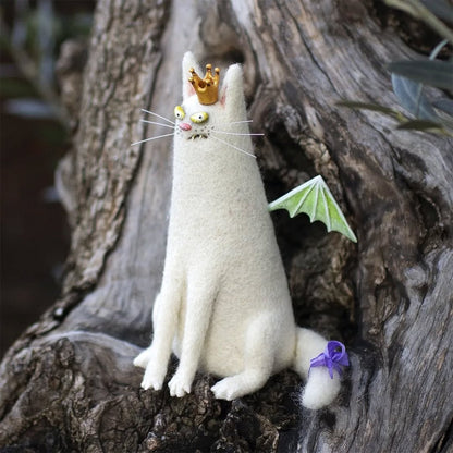 🔥Last Day: BUY 3 GET 1 FREE🎄🎁Wool Felt Familiars – Quirky Handmade Companions🐱