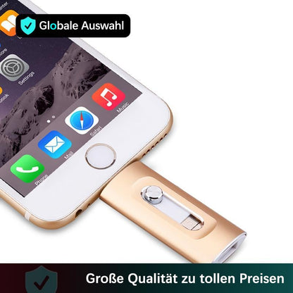 🎁LETZTER TAG VERKAUF 49% RABATT⚡3-in-1-Flash-Laufwerk, tragbarer Highspeed-USB-3.0-Speicher