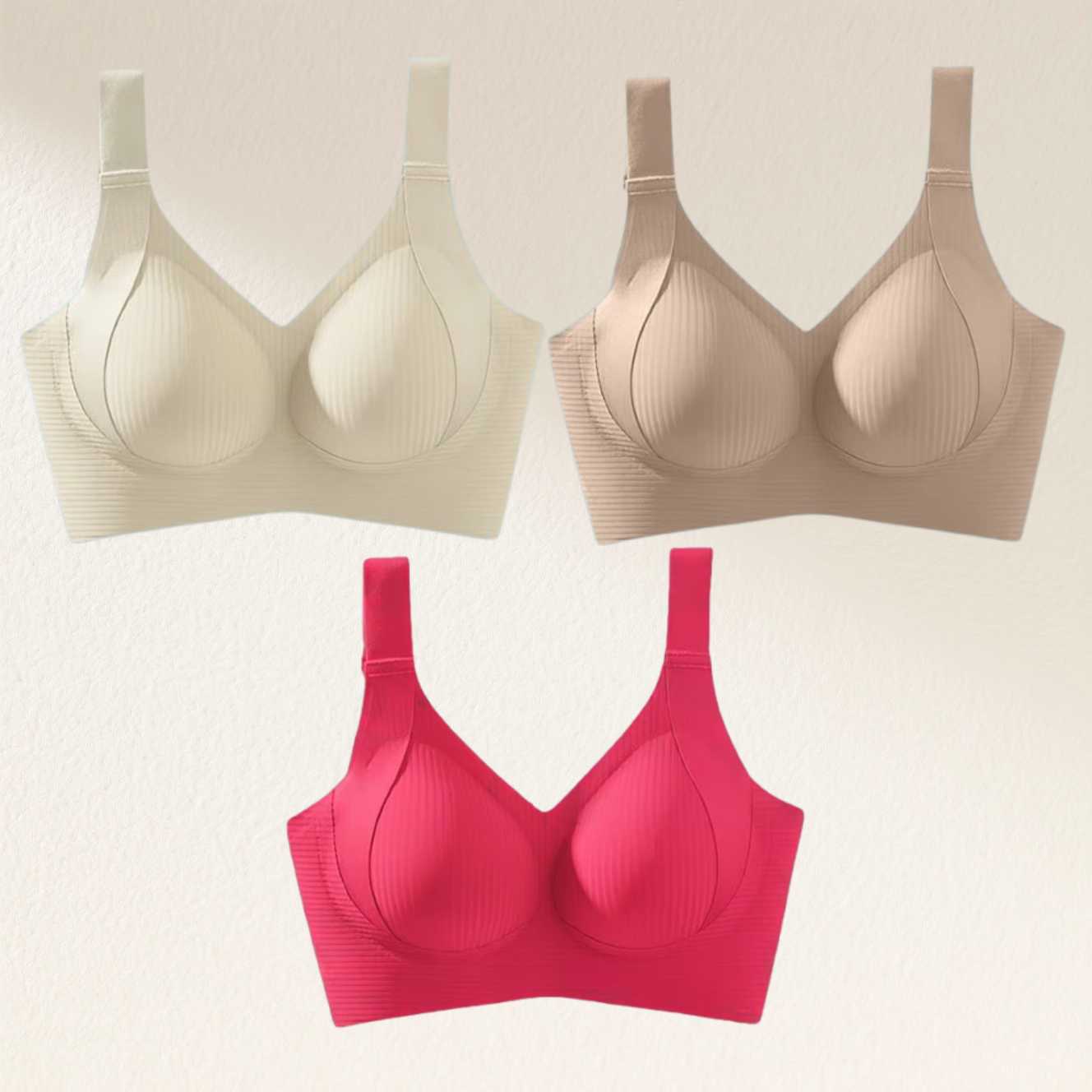 🎁Last Day 49% OFF🔥Super Firming Wire-Free Full Cup Bra All-Day Comfort No More Sagging (3-Pack Value Set)