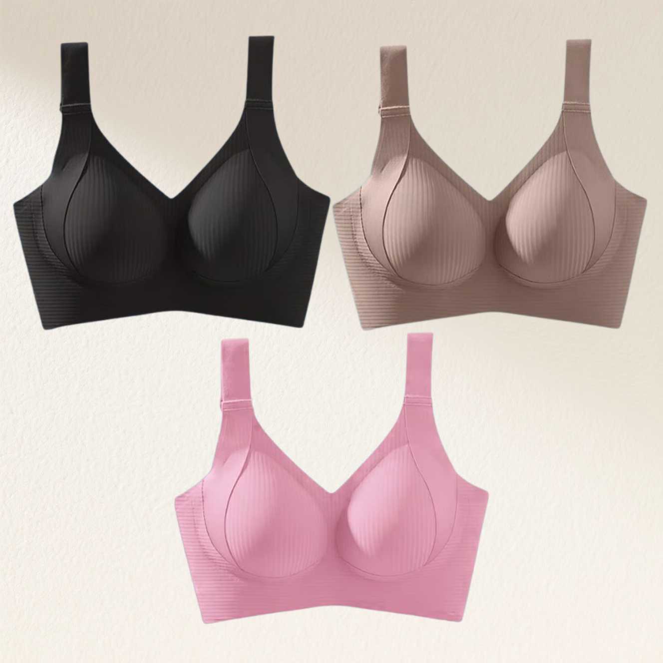 🎁Last Day 49% OFF🔥Super Firming Wire-Free Full Cup Bra All-Day Comfort No More Sagging (3-Pack Value Set)