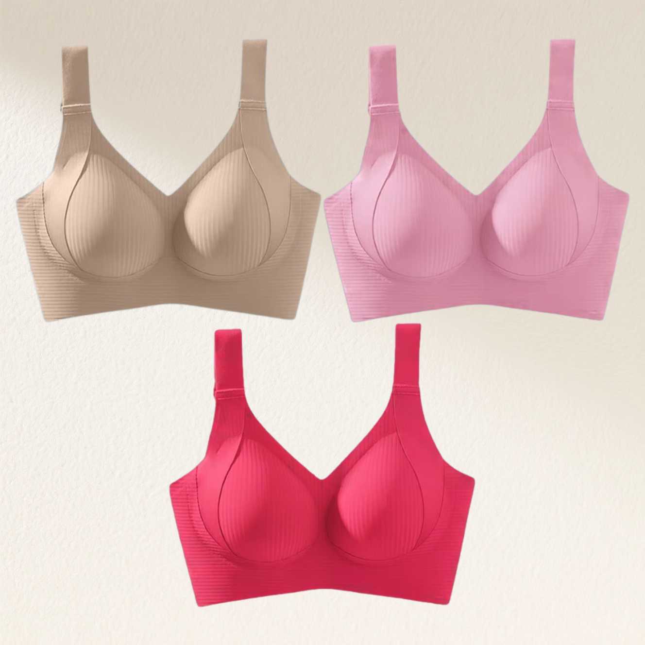 🎁Last Day 49% OFF🔥Super Firming Wire-Free Full Cup Bra All-Day Comfort No More Sagging (3-Pack Value Set)