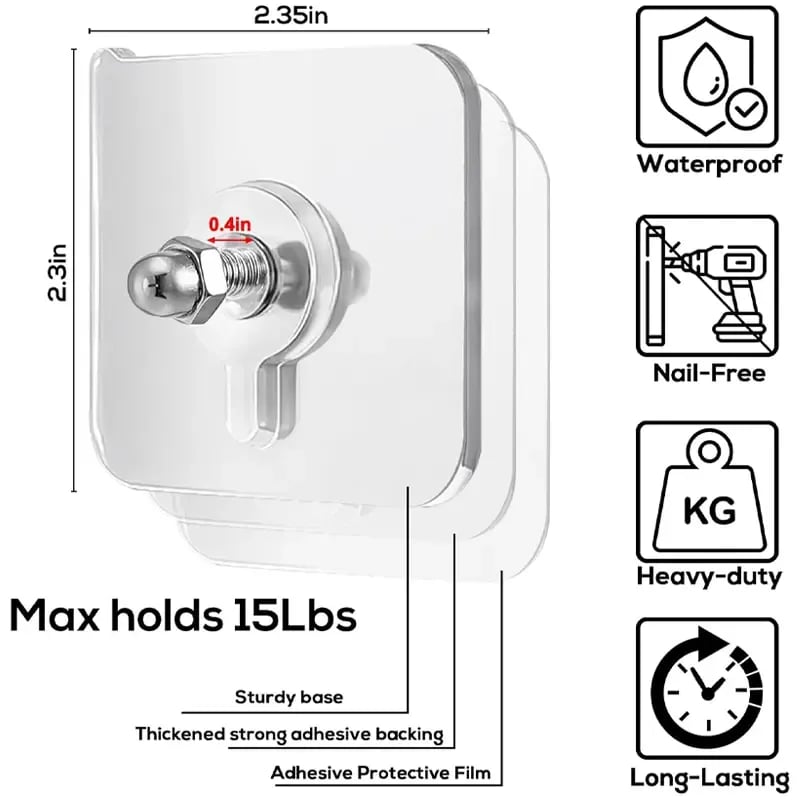 No-Drill Screw Stickers