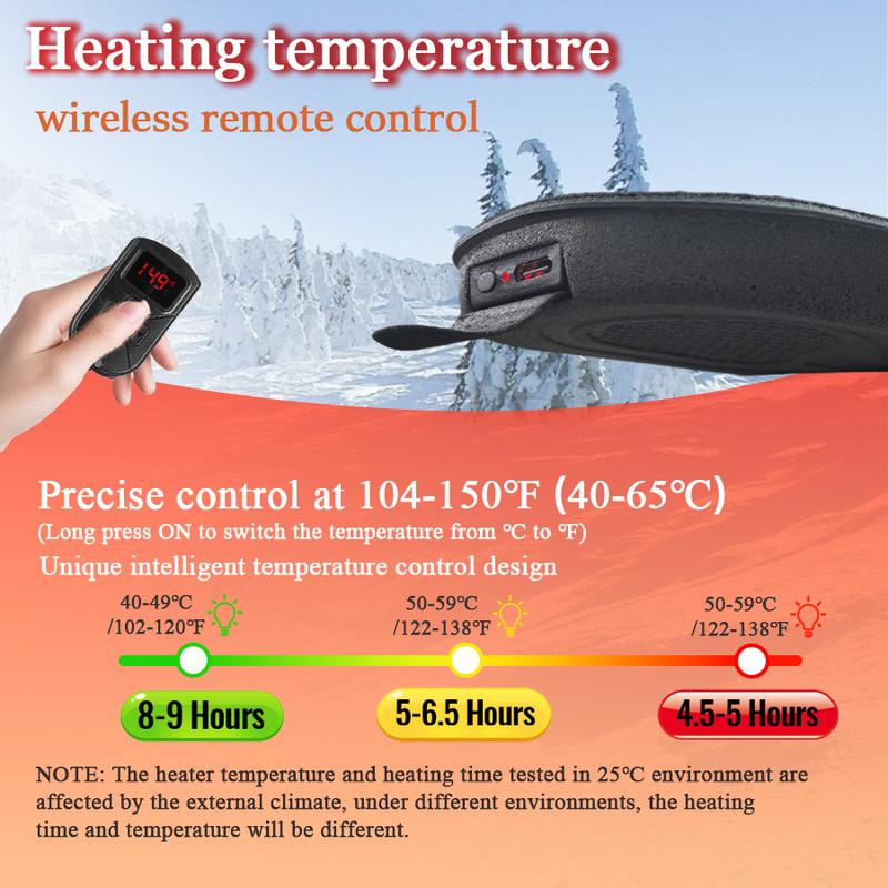 🔥HOT SALE 49% OFF✨Heated Insoles for Women Men with Remote Control 3 Heat Settings