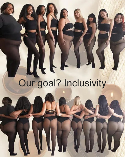 ❄️Shaping fleece leggings with just one seam✨✨Stay warm. Look stunning.💕