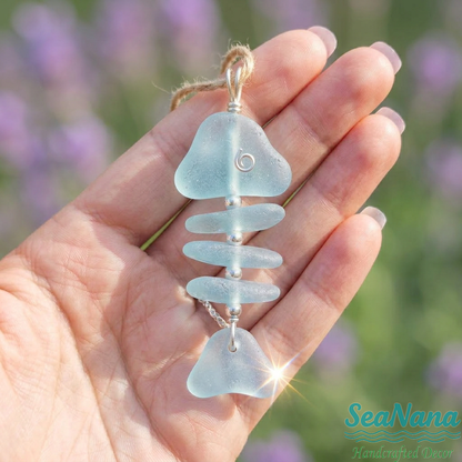 🐟Ocean's Gift Sea Glass Fish Ornament