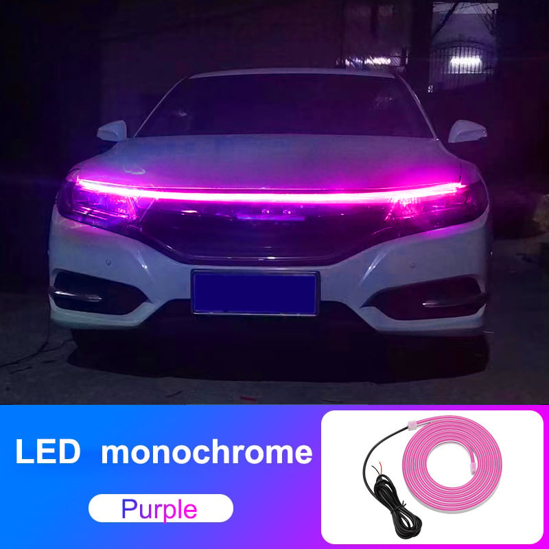 🚗LED light strips for car hood gaps