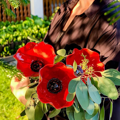 2026 –🐦Handcrafted metal flower garden stake