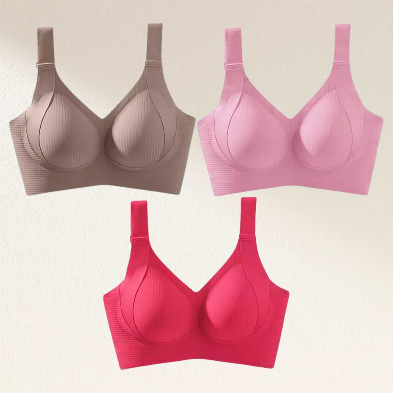 🎁Last Day 49% OFF🔥Super Firming Wire-Free Full Cup Bra All-Day Comfort No More Sagging (3-Pack Value Set)