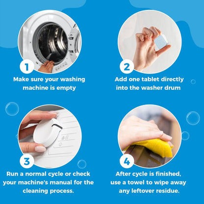 Washing Machine Cleaner Descaler 12 Pack/box