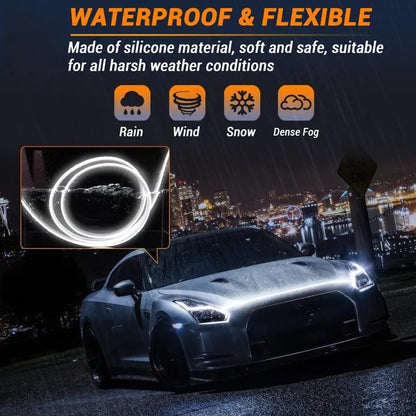 🚗LED light strips for car hood gaps
