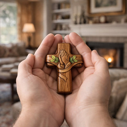 🔥Last Day SALE 50% OFF-✝️Handmade miniature wooden prayer cross