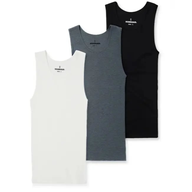 🔥Hot Sale 49% off🌟💪Premium Ultra-Soft Cotton Fitted Tank 3 Pack