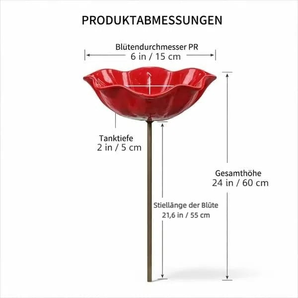 2026 –🐦Handcrafted metal flower garden stake