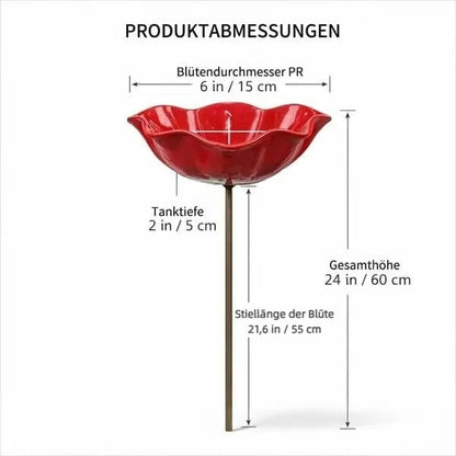 2026 –🐦Handcrafted metal flower garden stake