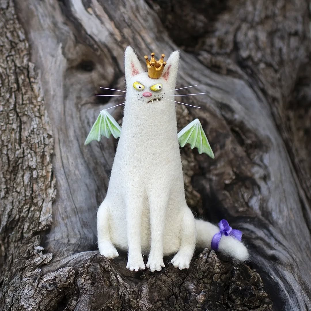 🔥Last Day: BUY 3 GET 1 FREE🎄🎁Wool Felt Familiars – Quirky Handmade Companions🐱