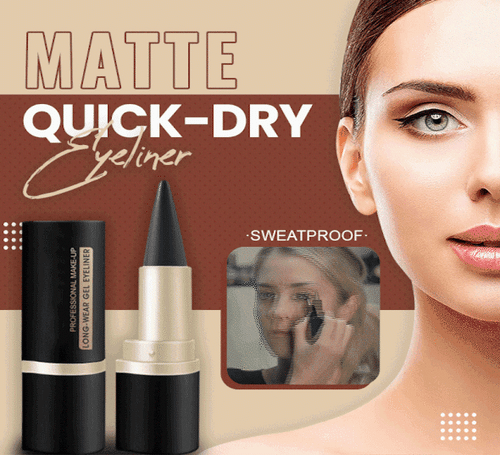 Matte Quick-Dry Eyeliner – Waterproof, Smudge-Proof & Gift-Ready! 💄🎁
