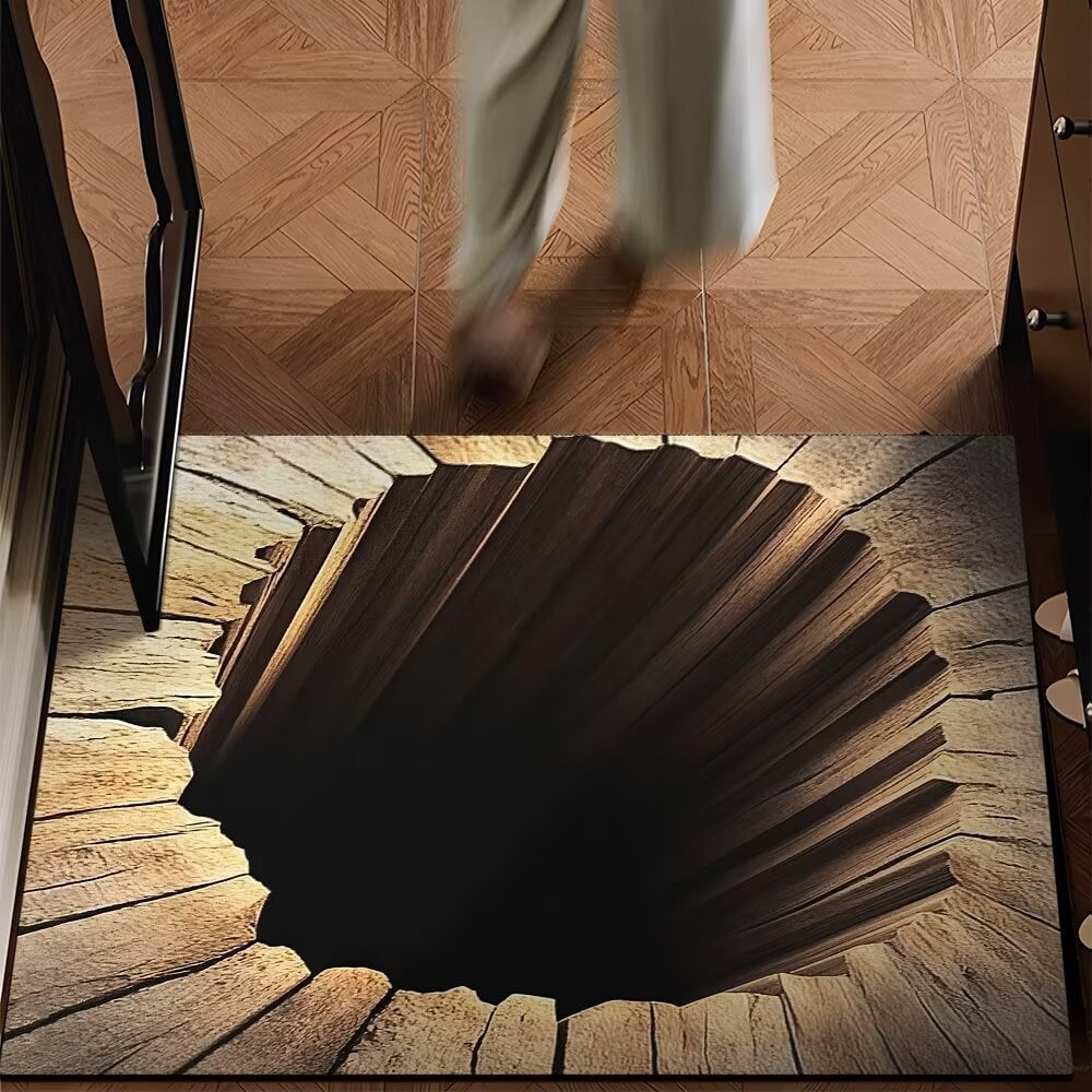 🔥LAST DAY 49% OFF🔥Visual Illusion Endless Abyss Pattern HD Printed Non-Slip Doormat