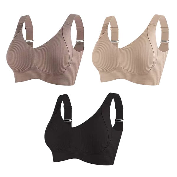 🎁 Dernier jour : Achetez 1, recevez 3 packs 🔥 Soutien-gorge push-up sans armatures ultra gainant, confort toute la journée, fini le relâchement (lot économique de 3)