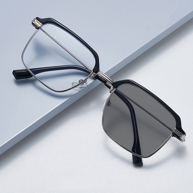 Frameless Progressive Reading Glasses – Multi-Focus Vision with Blue Light Protection for Men & Women